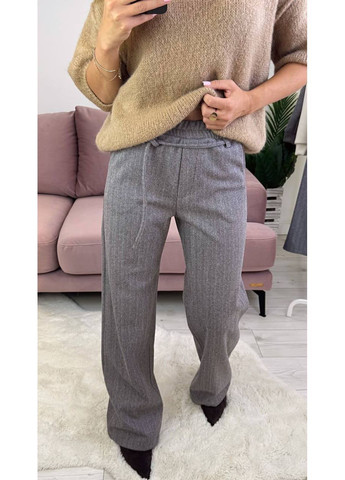 Штаны шерсть кашемир свободного кроя талия на резинке, двумя карманами Україна (362264154)