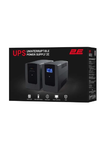 Джерело безперебійного живлення DD1200, 1200VA/720W, LCD, USB, 3xSchuko 2E (365748464)