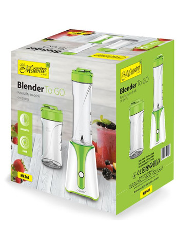 Блендер MR-569 (MR-569) біло-зелене 350 Вт Maestro (349819494)