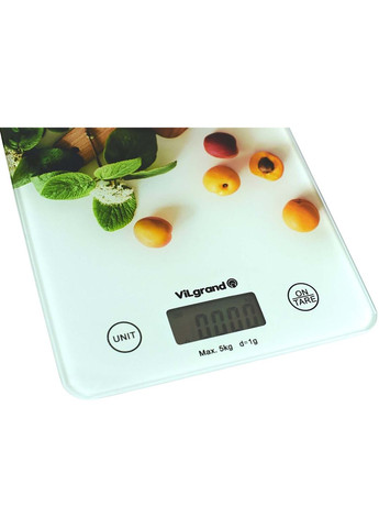 Электронные кухонные весы Абрикос VKS-527_APRICOT до 5 кг Vilgrand (335014521)