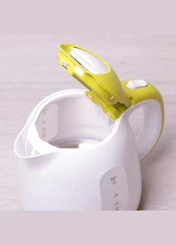 Електрочайник білий з салатовим на 1 л KM-1719A Kamille (337093460)