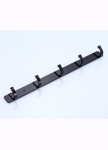 Вешалка настенная универсальная с 5 крючками Hoimc крючки подвесные из алюминия, черный (R051345) No Brand (349844719)