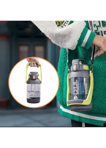 Біла пляшка TKK для води із тританового пластику 1400 мл No Brand (314709911)