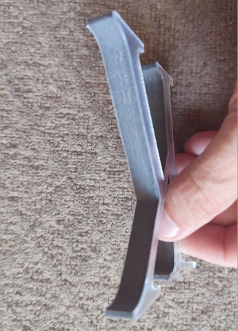 Зеркальная пластиковая наклейка Буква K 3D серебро (высота 10 см) No Brand (303630169)