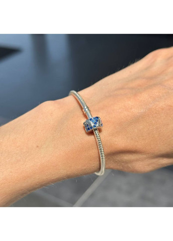 Срібний шарм Пандора "Вигнуте пір'ячко з паве" 792552C01 Kabluchka (355346405)