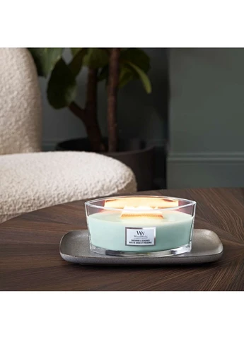 Ароматическая свеча в стекле Ellipse Sagewood & Seagrass 453 г (1728630E) WoodWick (400787781)