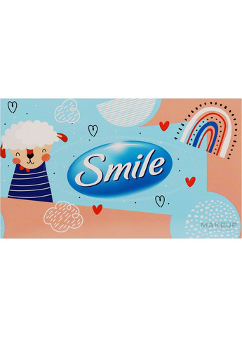 Салфетки косметические в пенале "Мих", белые, 3 слоя, 70 листов, голубовато-розовая упаковка 70шт (1363263-27075256) Smile (368664298)