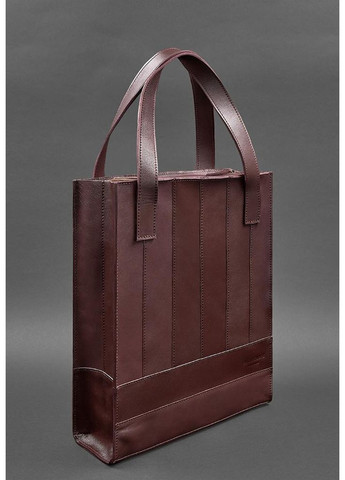 Шкіряна жіноча сумка Бетсі бордова краст BlankNote шоппер (348359115)