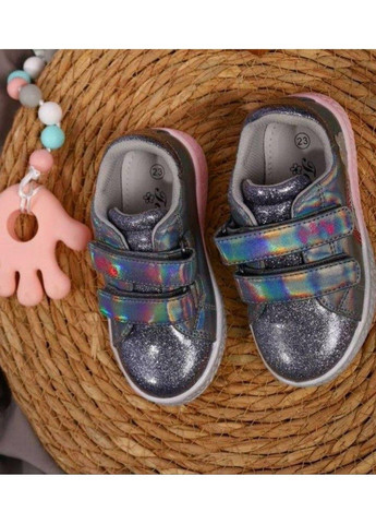 Серебряные демисезонные кроссовки детские серебристые Tom.M