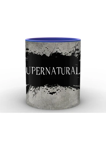 Чашка с принтом Supernatural Сверхъестественное логотип SN.02.013 Кружка керамическая 0,33 GeekLand (378963575)