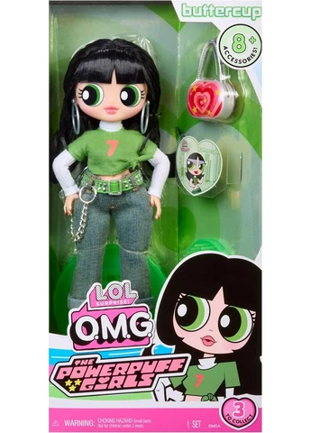 Кукла ЛОЛ Сюрприз ОМГ Суперкрошки Пелюсточка с аксессуарами LOL Surprise OMG The Powerpuff Girls Buttercup L.O.L. Surprise! (402889218)