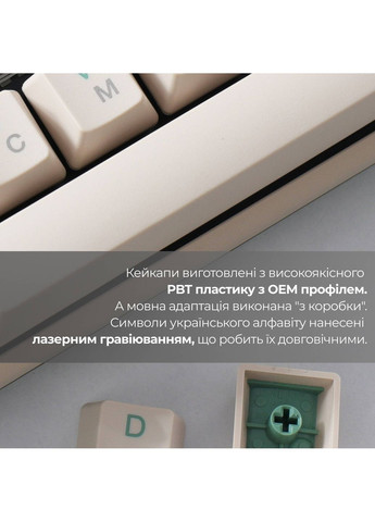 Клавиатура One 3 Cherry MX Speed Silver Matcha Cream (DKON2108-PUAPXMAEGGC1) Ducky (323087788)