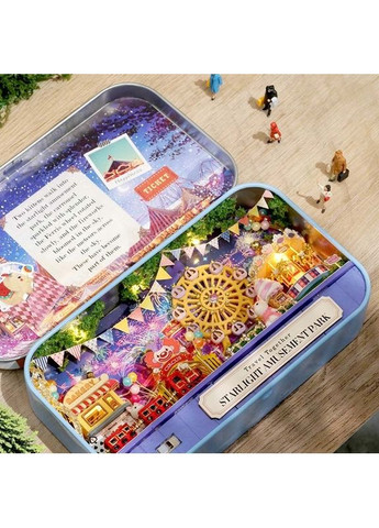 Міні румбокс у металевій скриньці Парк атракціонів DIY House Roombox Starlight amusement park Q-011 No Brand (362452863)