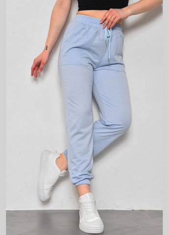 Спортивные штаны женские голубого цвета Let's Shop (287558846)