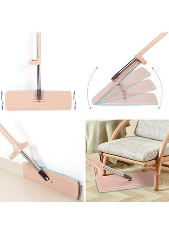 Швабра с отжимом Spin Easy Mop 360 насадка из микрофибры телескопическая ручка (2104618573) No Brand (333194506)