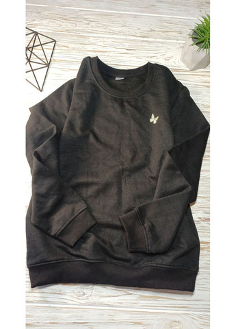 134/140 см Черная Теплая кофта кофточка свитшот двунит с начесом Германия школьная No Brand (366391961)