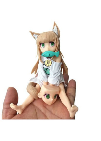 Велика аніме фігурка Кінако Осакана 13 см дівчинка-котик Kinako Osakana cat girl No Brand (362495203)