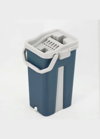 Швабра с ведром Cleaning Mop LK-03 с функцией отжима, уборка сухими руками Синяя No Brand (340111916)