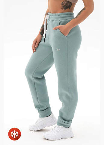 Женские теплые штаны Roomy 3 Фисташковые Teamv (316355067)