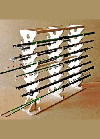 Органайзер для удочек из дерева Байкал бланже (РЫБ-000101) No Brand (328912271)