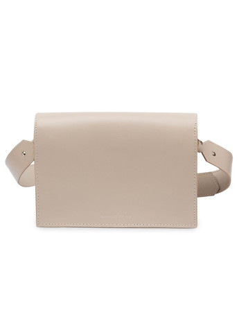 Женская кожаная сумка через плечо с магнитом бежевый (sku_11568) No Brand (329853177)