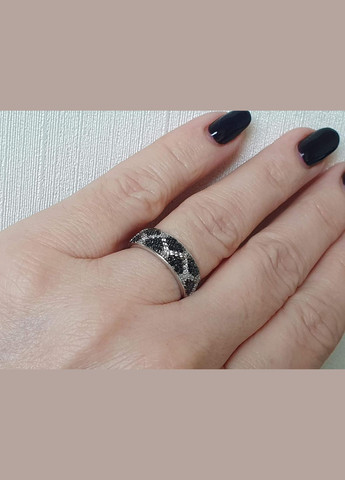 Серебряное кольцо с фианитами. 1598/1Р-CZ AGNI (323136362)