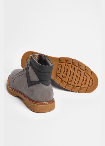 Серые осенние ботинки мужские демисезонные серого цвета Let's Shop