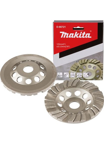 Алмазный шлифовальный диск D-66721 (125х22.23 мм) двойной (4917) Makita (295038850)