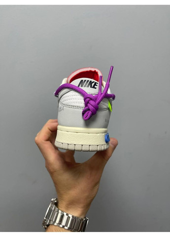 Білі Осінні кросівки чоловічі nike dunk low off-white lot 45 найк сб данк No Brand