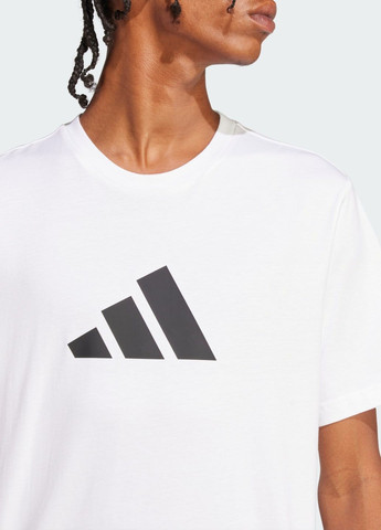 Белая футболка future icons 3 bar logo adidas
