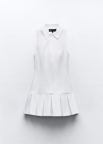 Білий кежуал сукня Zara однотонна