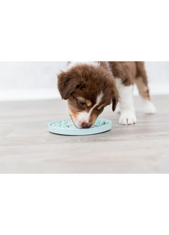 Миска Junior для медленного кормления щенков, голубая, пластик, d 21 см Trixie (324625356)