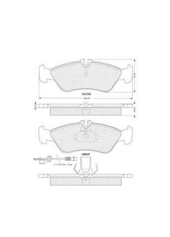 Гальмівні колодки дискові STARLINE (332212513)