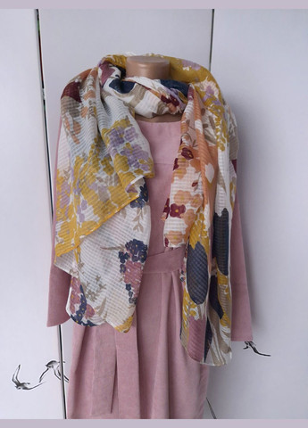 Шарф-палантин жіночий в квіти весна-осінь 180х100 см No Brand (322721964)