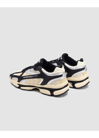 Черные летние кроссовки lacoste l003 beige/black лакоста No Brand