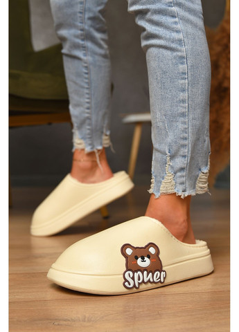 Галоши без задника утепленные бежевого цвета Let's Shop (358883620)