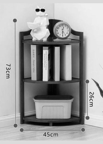 Стеллаж угловой из дерева Кенмор 2 мускат (УСП-202007) No Brand (327867921)