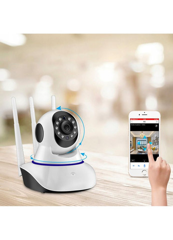 Поворотная IP-камера видеонаблюдения Wi-Fi Smart NET camera Q5/Сиреневая панорамная камера для дома B&G (370778901)