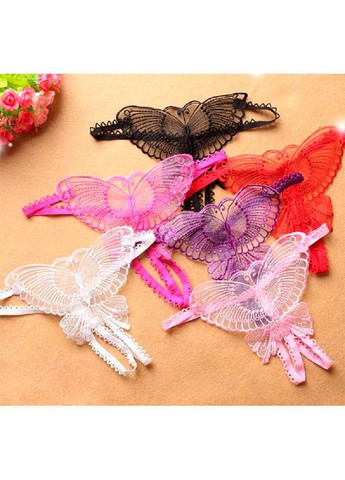 Стринги бабочка размер XS/S/M черного цвета. Эротические стринги бабочки для ролевых игр и секса No Brand (370975639)