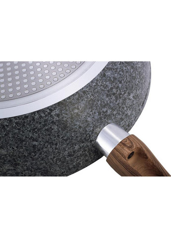 Сковорода-сотейник grey marble індукційна з антипригарним покриттям Kamille (282589090)