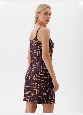 Коричнева всесезон сорочка нічна №1707 Leinle