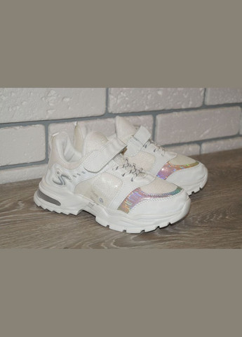 Белые демисезонные кроссовки для девочки белые Jong Golf