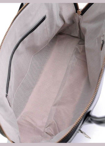 Сумка кожаная женская Шопер трапеция из натуральной кожи функциональная Черная NIUNIU (322216003)