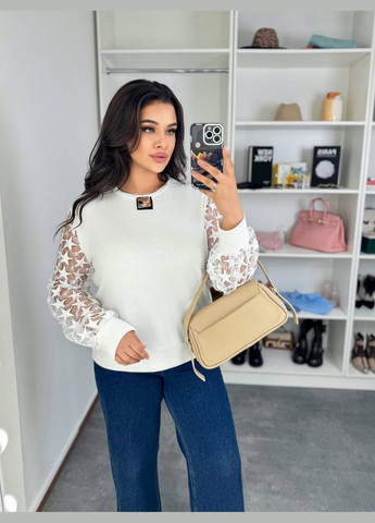 Кофта с кружевными рукавами No Brand (320748212)