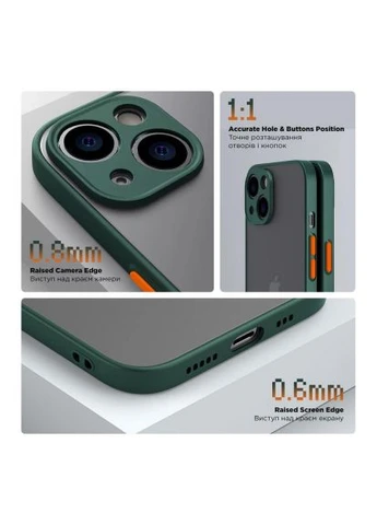 Чохол до мобільного телефона (ARM70498) ArmorStandart Frosted Matte Tecno Spark 10 4G (KI5q) Dark Green (380266683)