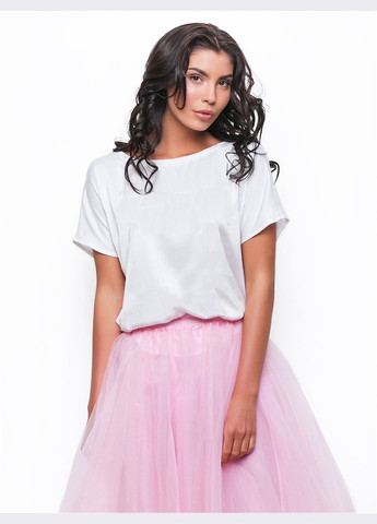 Біла біла блузка з креп - шовку Dressa