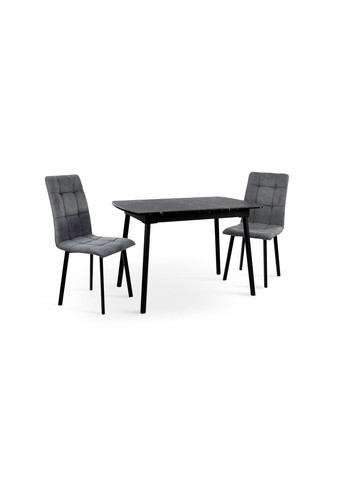 Стіл-трансформер кухонний розкладний SOLO Чорний/Мармур чорний 857490-02 857490 Comfort Line (355468006)