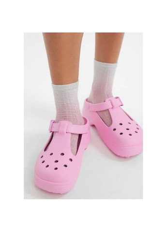 Розовые женские сандалии мэри джейн черные classic mary jane black Crocs