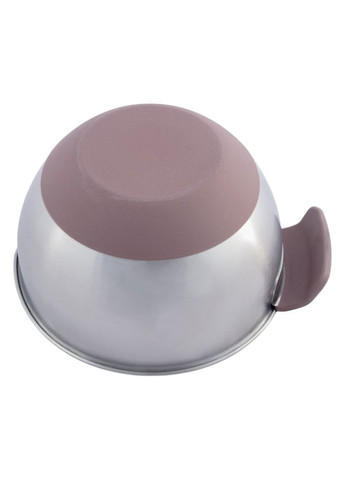 Чаша для змішування металева з силіконовою ручкою 22 см 3.7 л (55900-22) Lessner (351365023)