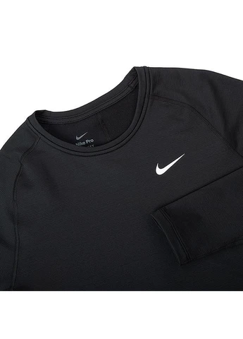 Чорна футболка тренувальна m np top warm ls crew Nike